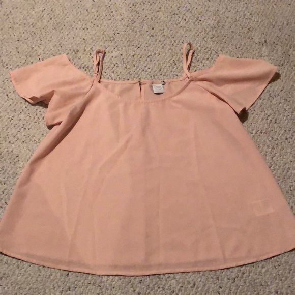 Paper Crane Tops - Off-The-Shoulder Strappy Blouse